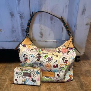 Dooney & Bourke Disney Sketch Purse and Wallet